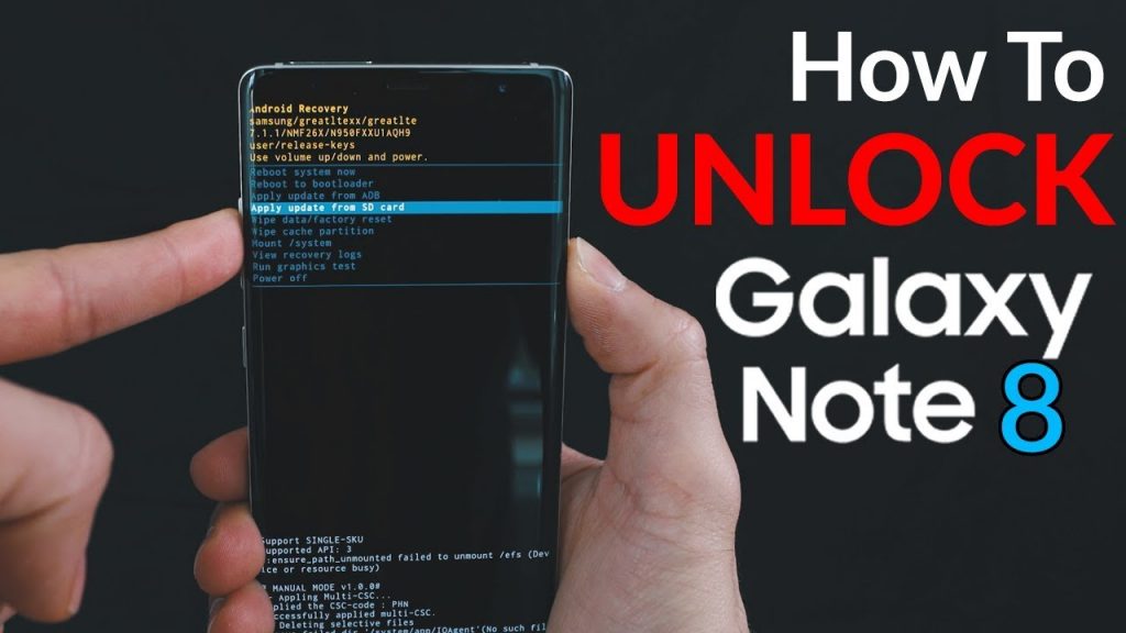 how to unlock Samsung Galaxy Note 8