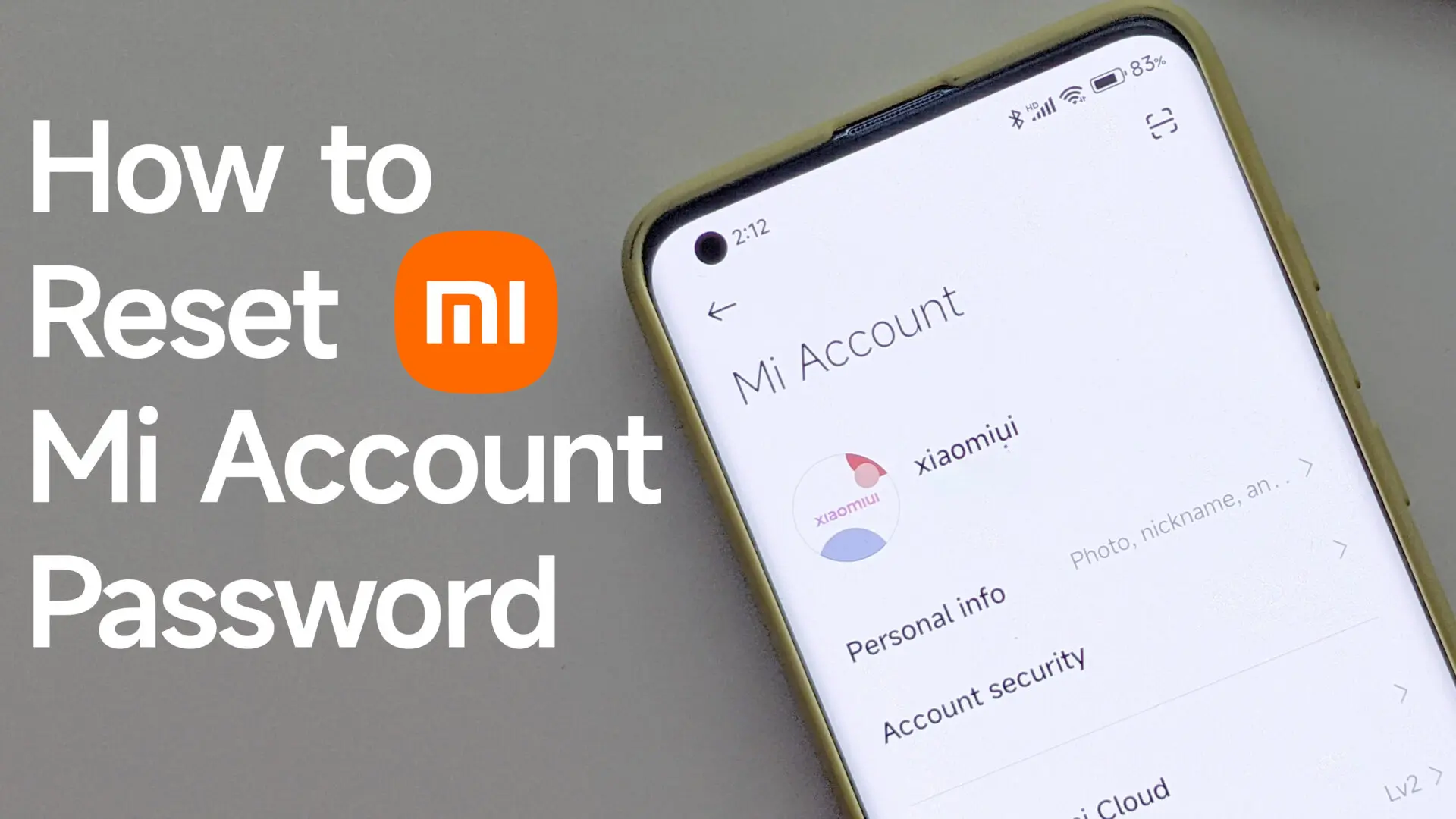 unlock xiaomi password